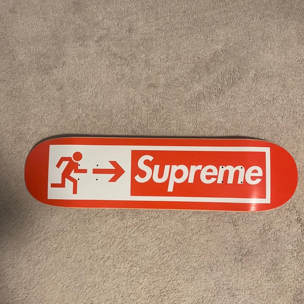 SUPREME Exit Sign Skateboard